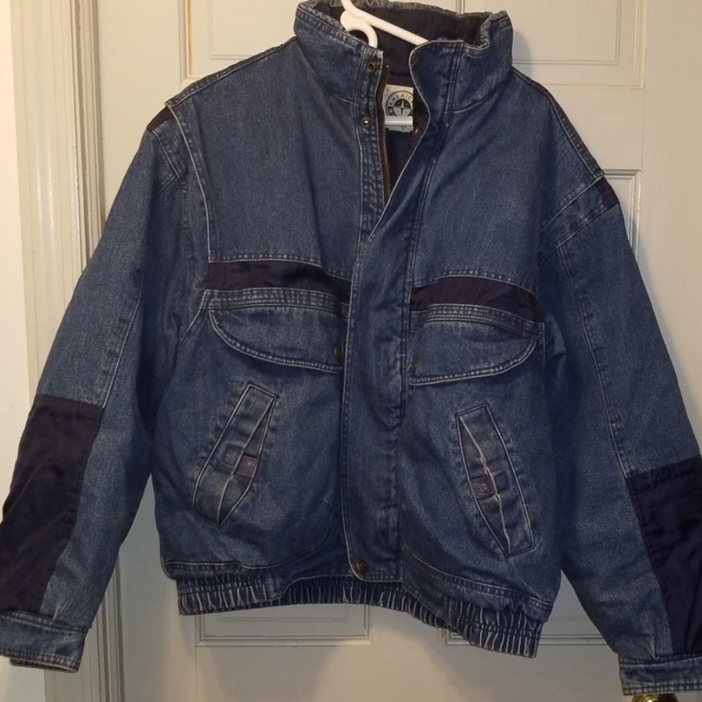 Vintage American weekend denim flight jacket